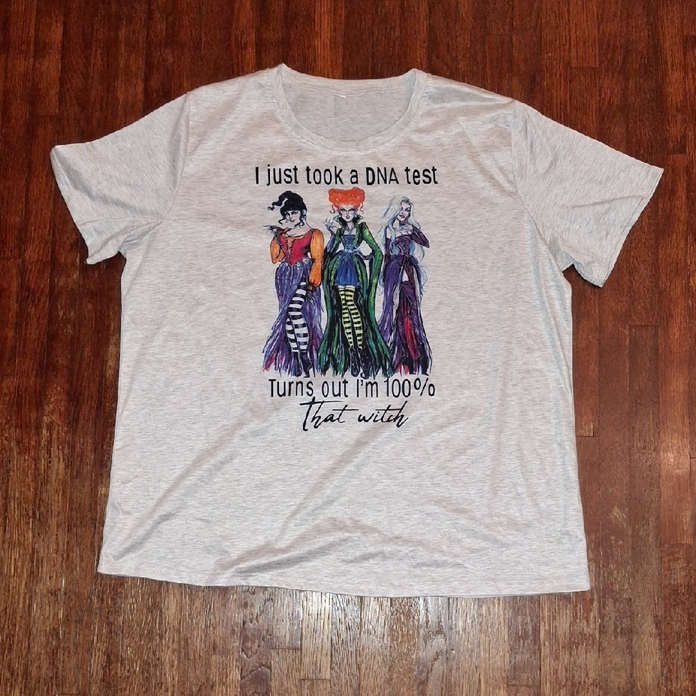 Hocus Pocus Lizzo Witch Sanderson Sister Halloween Quote Graphic Gray Tee